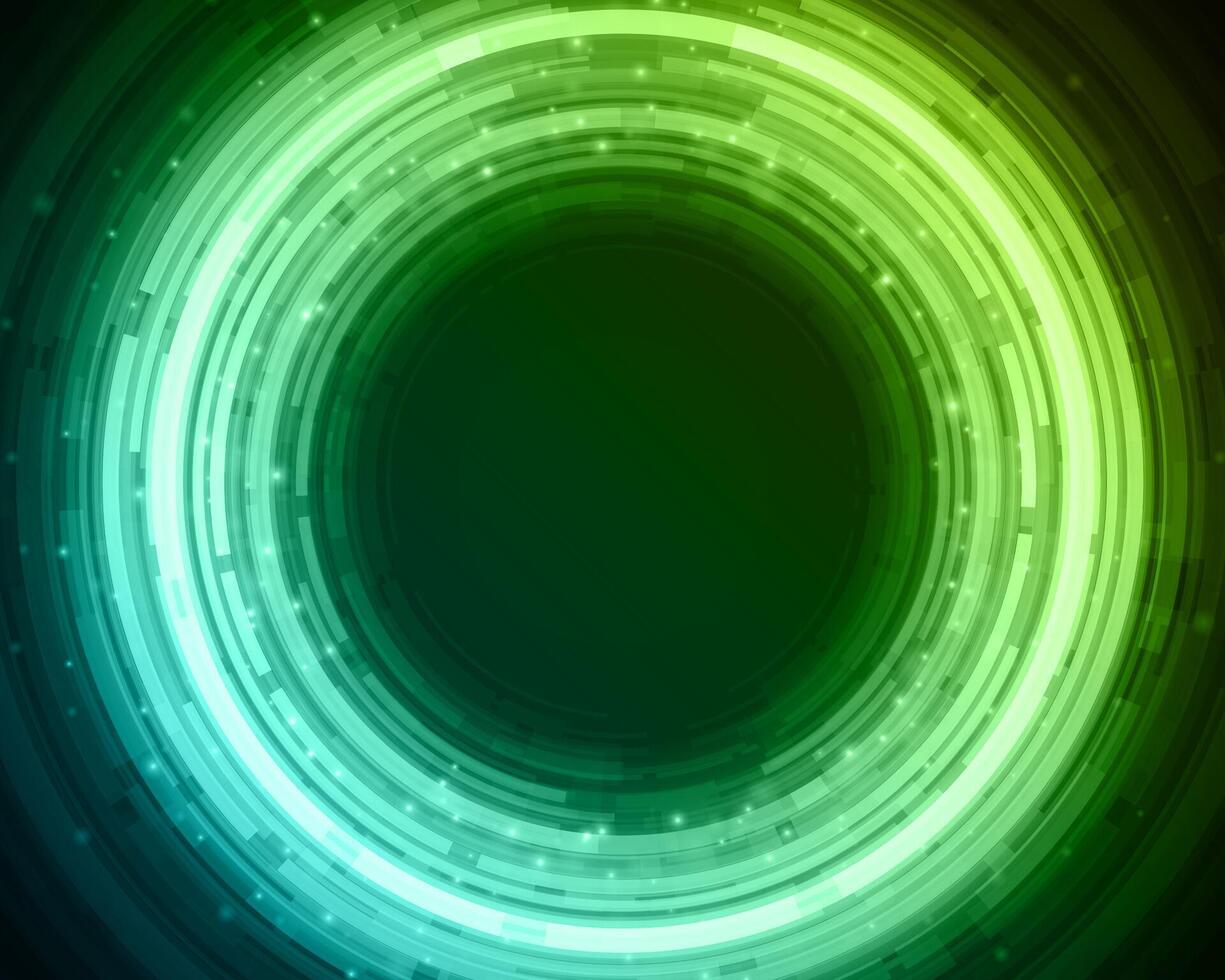 Futuristic Green Tech Portal Design vector