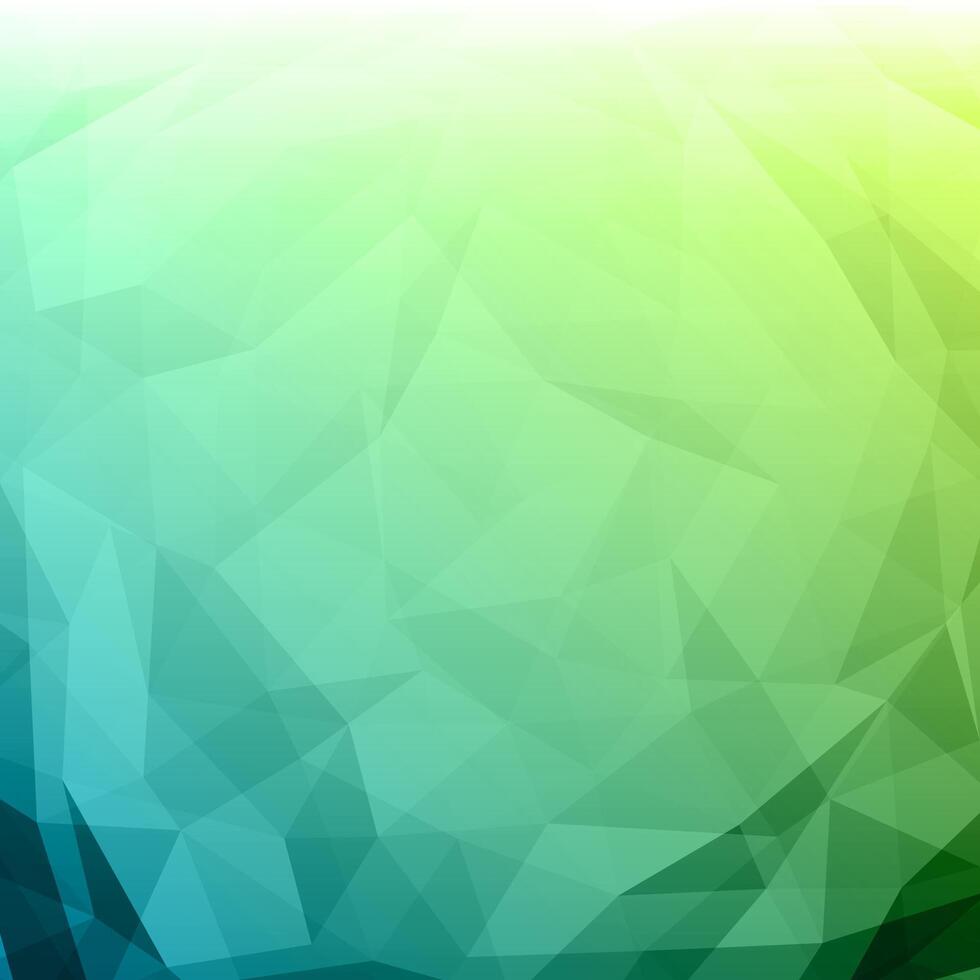 Green and Blue Abstract Background With Triangles vector