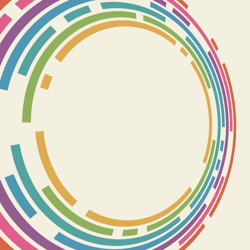 Colorful Abstract Circular Design vector