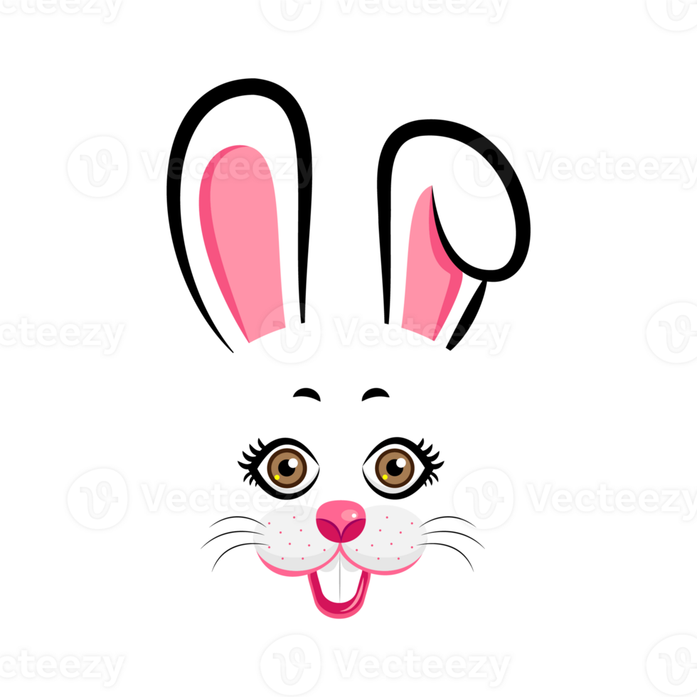 Kawaii Rabbit face png