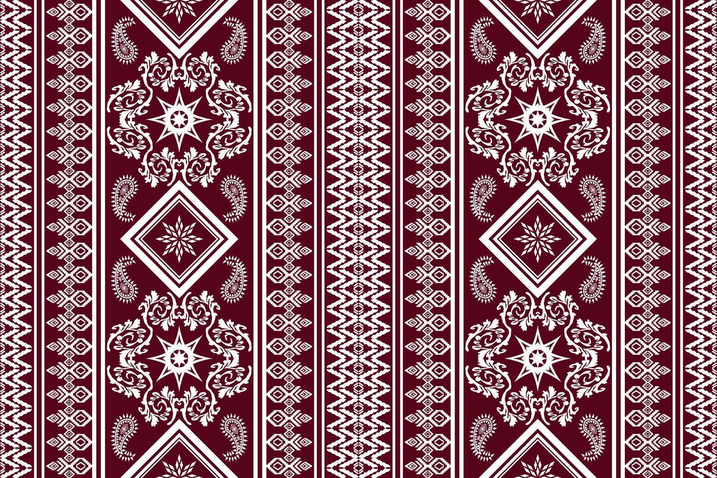 Geometric ethnic oriental traditional art pattern.Figure tribal embroidery style.Design for background,wallpaper,clothing,wrapping,fabric,element,vector illustration. vector