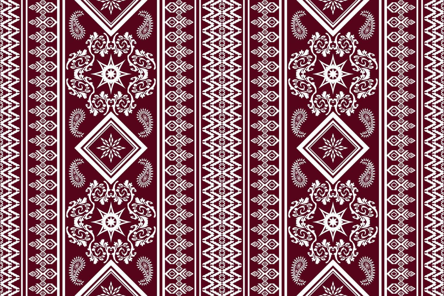 patrón de arte tradicional oriental étnico geométrico.figura estilo de bordado tribal.diseño para fondo, papel tapiz, ropa, envoltura, tela, elemento, ilustración vectorial. vector