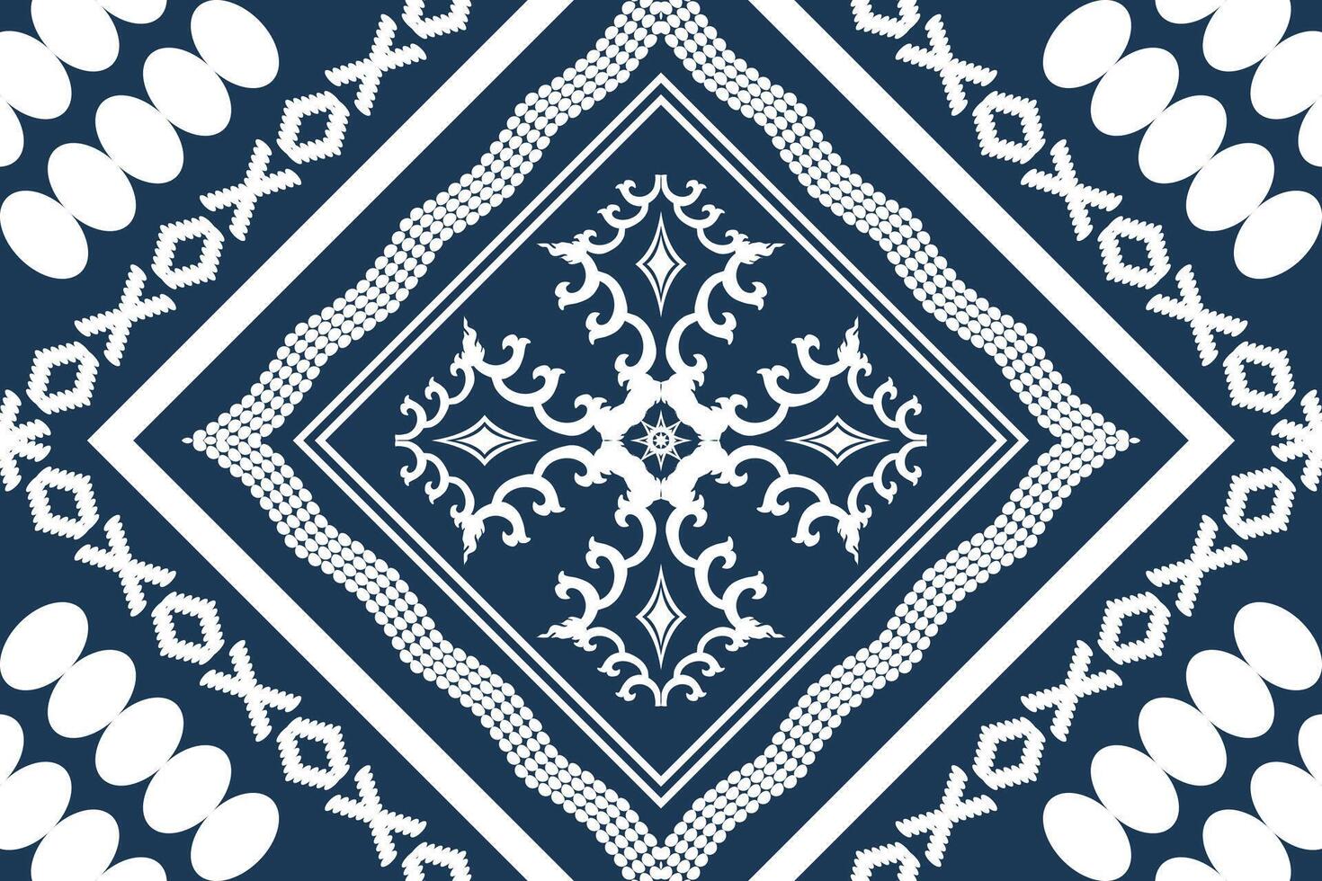 Geometric ethnic oriental traditional art pattern.Figure tribal embroidery style.Design for background,wallpaper,clothing,wrapping,fabric,element,vector illustration. vector