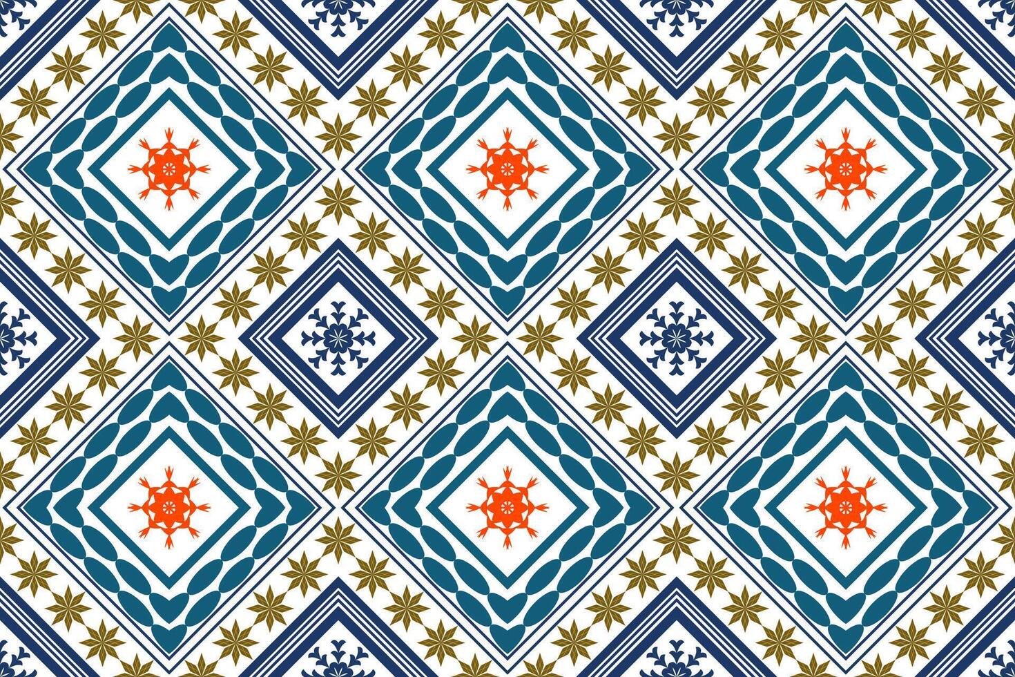 Geometric ethnic oriental traditional art pattern.Figure tribal embroidery style.Design for background,wallpaper,clothing,wrapping,fabric,element,vector illustration. vector