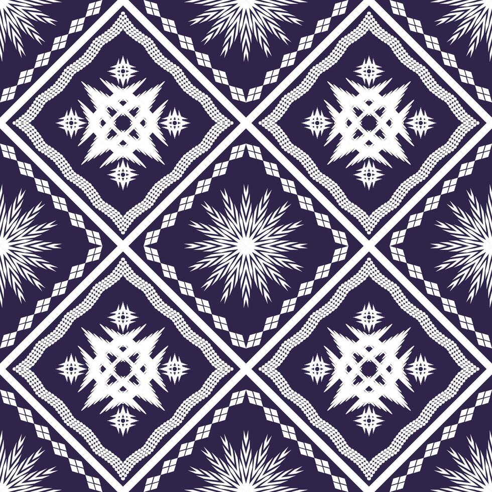 Geometric ethnic oriental traditional art pattern.Figure tribal embroidery style.Design for background,wallpaper,clothing,wrapping,fabric,element,vector illustration. vector