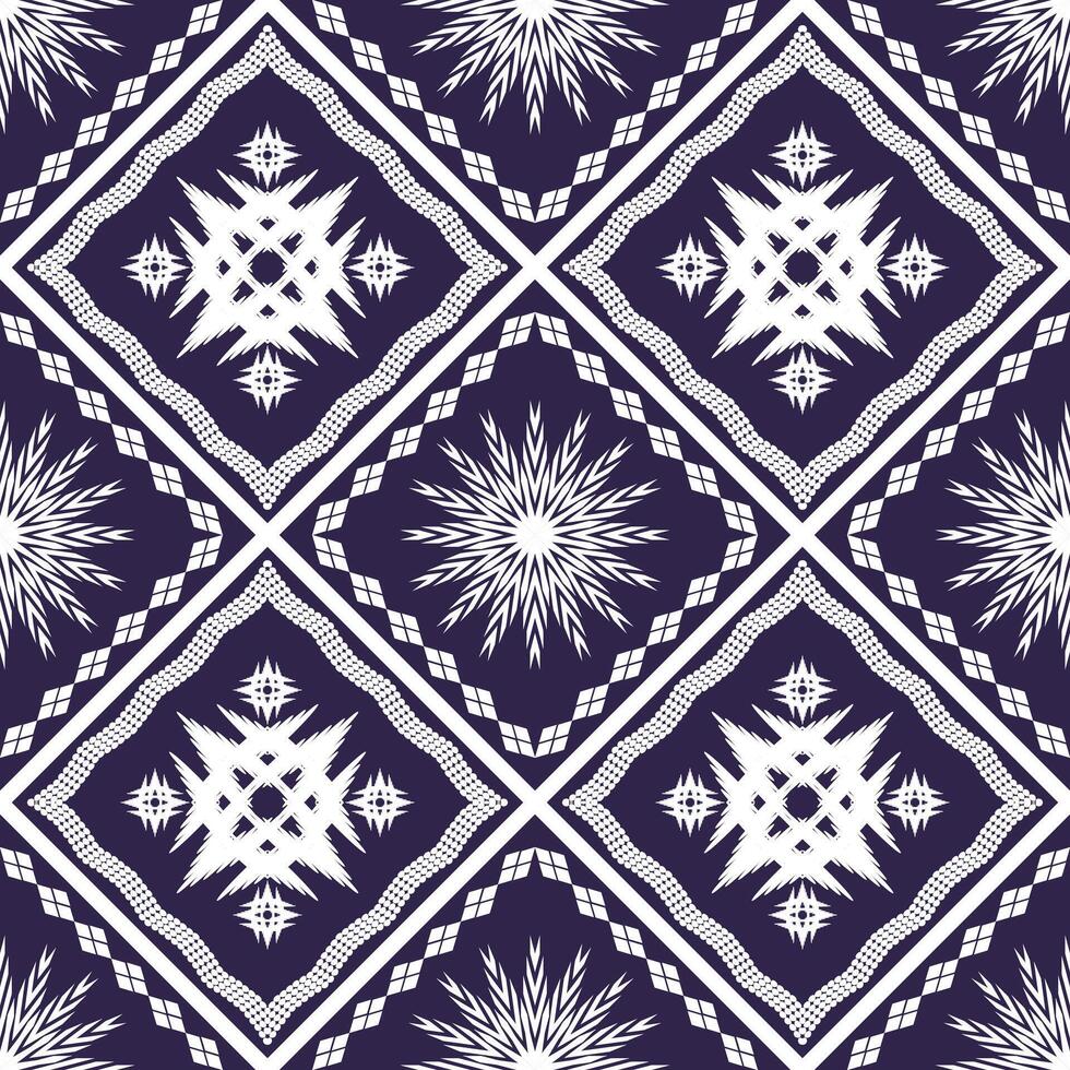 Geometric ethnic oriental traditional art pattern.Figure tribal embroidery style.Design for background,wallpaper,clothing,wrapping,fabric,element,vector illustration. vector