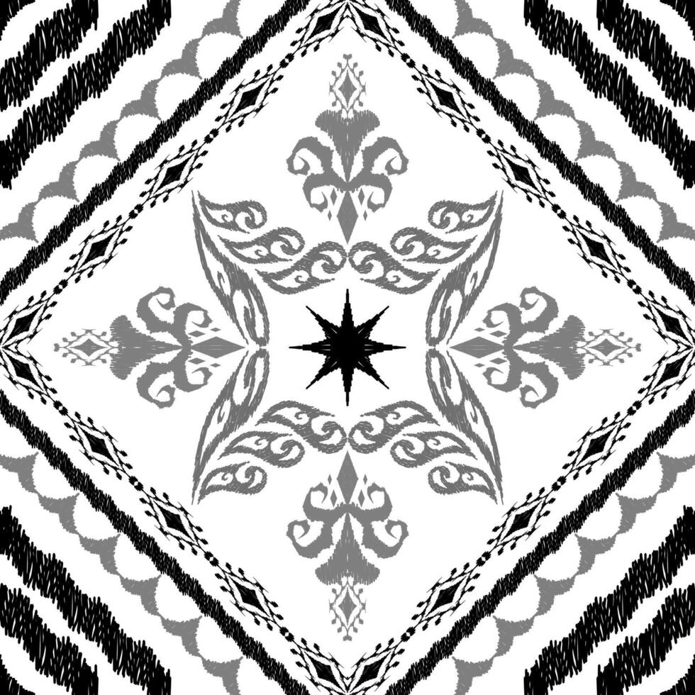 Geometric ethnic oriental traditional art pattern.Figure tribal embroidery style.Design for background,wallpaper,clothing,wrapping,fabric,element,vector illustration. vector