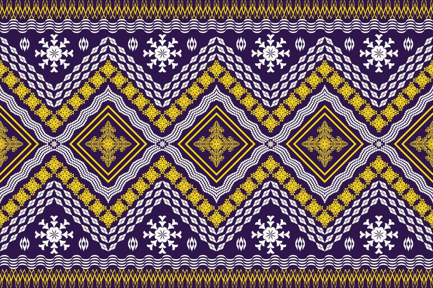 patrón de arte tradicional oriental étnico geométrico.figura estilo de bordado tribal.diseño para fondo, papel tapiz, ropa, envoltura, tela, elemento, ilustración vectorial. vector