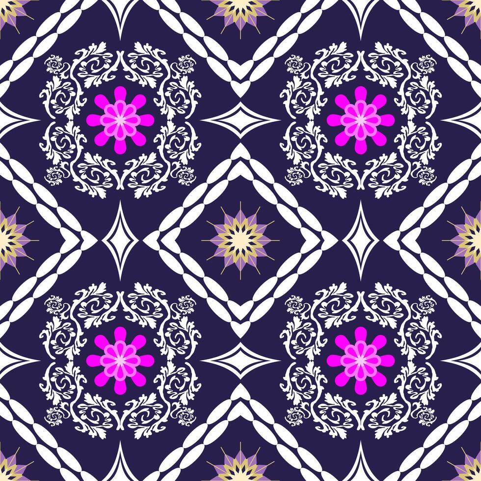 Geometric ethnic oriental traditional art pattern.Figure tribal embroidery style.Design for background,wallpaper,clothing,wrapping,fabric,element,vector illustration. vector