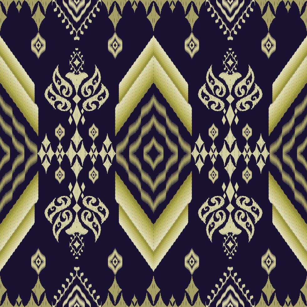 Geometric ethnic oriental traditional art pattern.Figure tribal embroidery style.Design for background,wallpaper,clothing,wrapping,fabric,element,vector illustration. vector