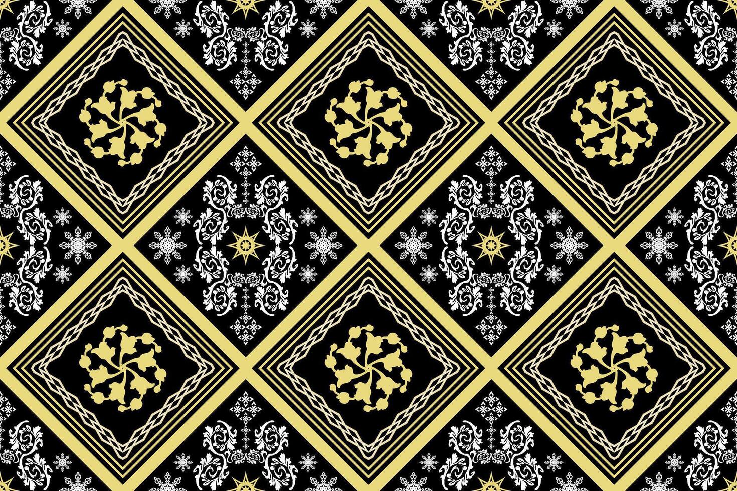 Geometric ethnic oriental traditional art pattern.Figure tribal embroidery style.Design for background,wallpaper,clothing,wrapping,fabric,element,vector illustration. vector