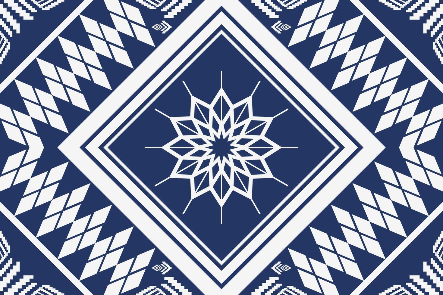 Geometric ethnic oriental traditional art pattern.Figure tribal embroidery style.Design for background,wallpaper,clothing,wrapping,fabric,element,vector illustration. vector