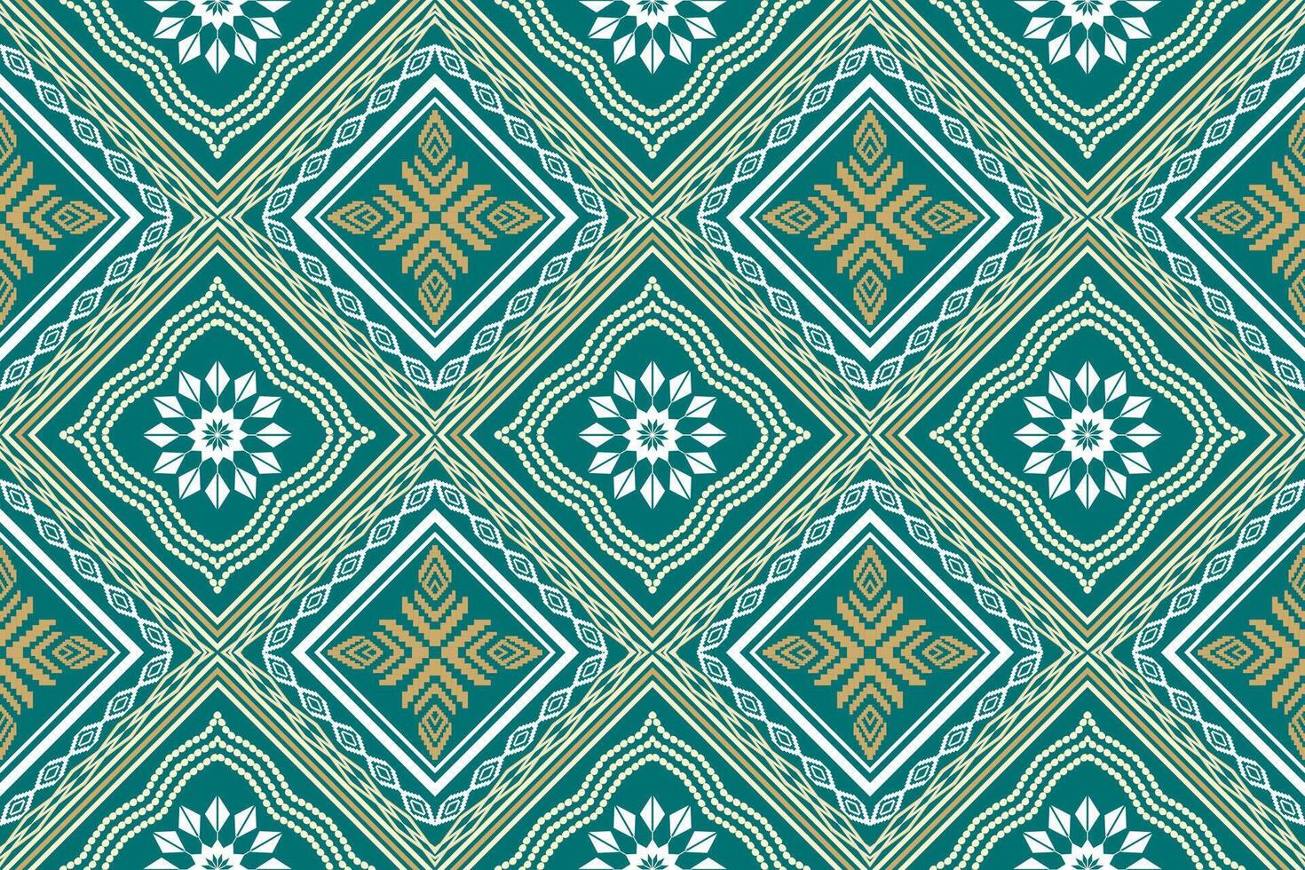 Geometric ethnic oriental traditional art pattern.Figure tribal embroidery style.Design for background,wallpaper,clothing,wrapping,fabric,element,vector illustration. vector