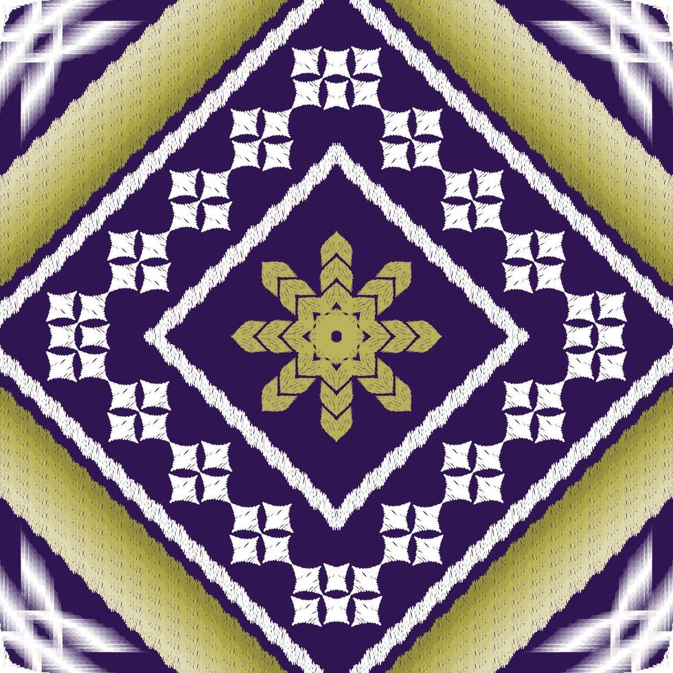Geometric ethnic oriental traditional art pattern.Figure tribal embroidery style.Design for background,wallpaper,clothing,wrapping,fabric,element,vector illustration. vector
