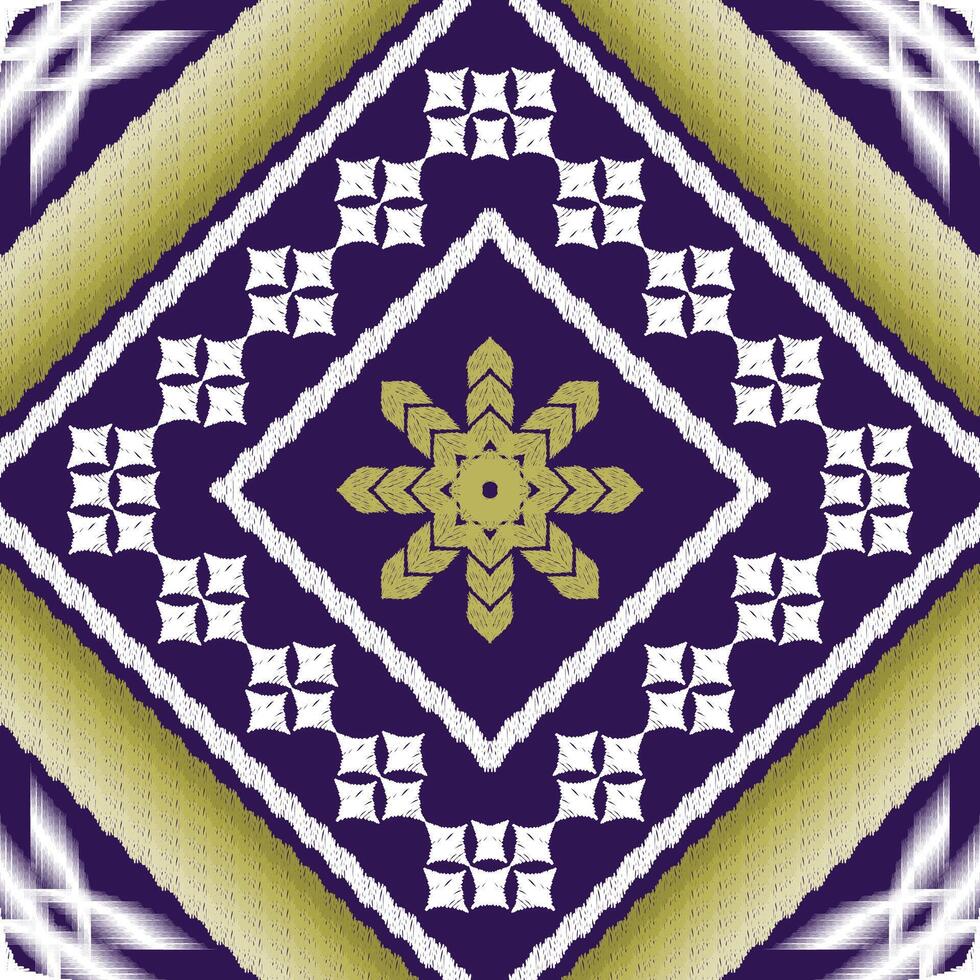 Geometric ethnic oriental traditional art pattern.Figure tribal embroidery style.Design for background,wallpaper,clothing,wrapping,fabric,element,vector illustration. vector