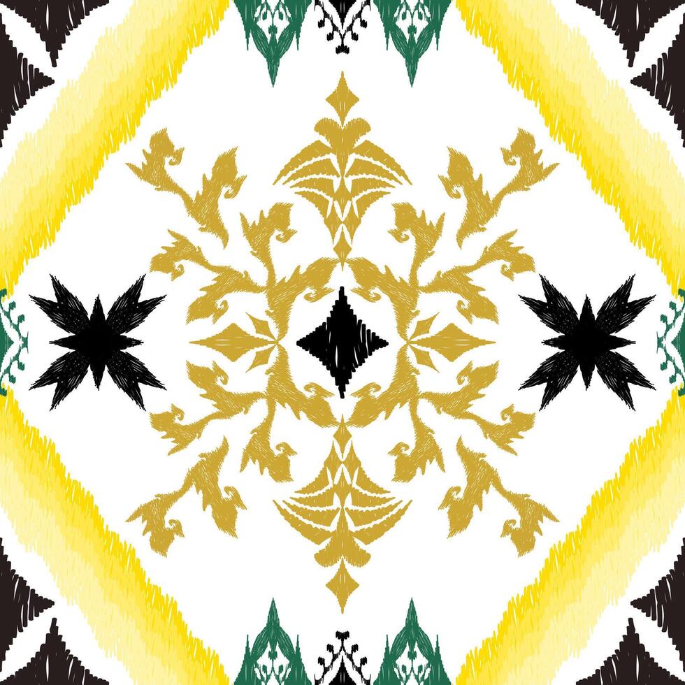 Geometric ethnic oriental traditional art pattern.Figure tribal embroidery style.Design for background,wallpaper,clothing,wrapping,fabric,element,vector illustration. vector
