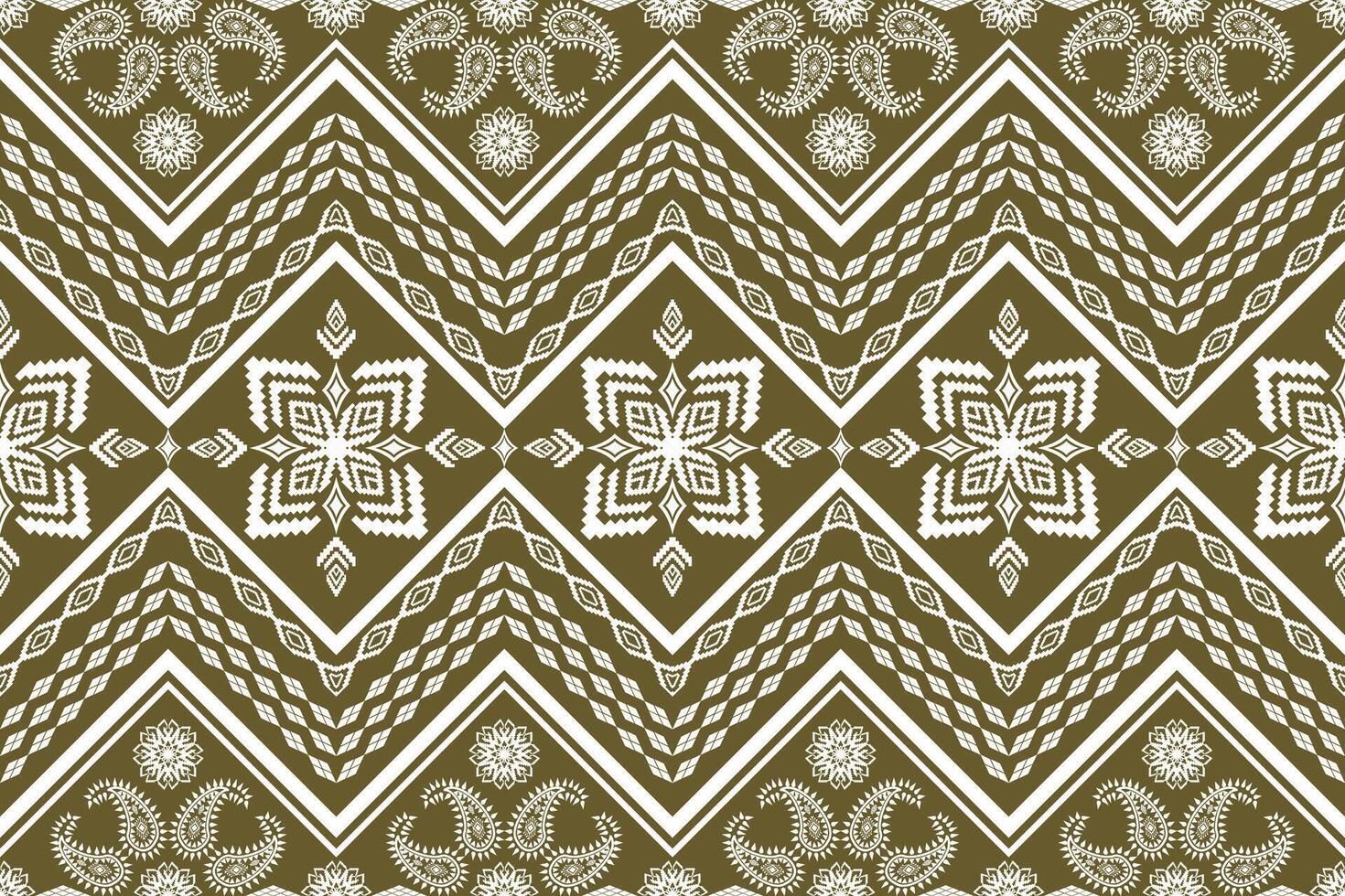 Geometric ethnic oriental traditional art pattern.Figure tribal embroidery style.Design for background,wallpaper,clothing,wrapping,fabric,element,vector illustration. vector