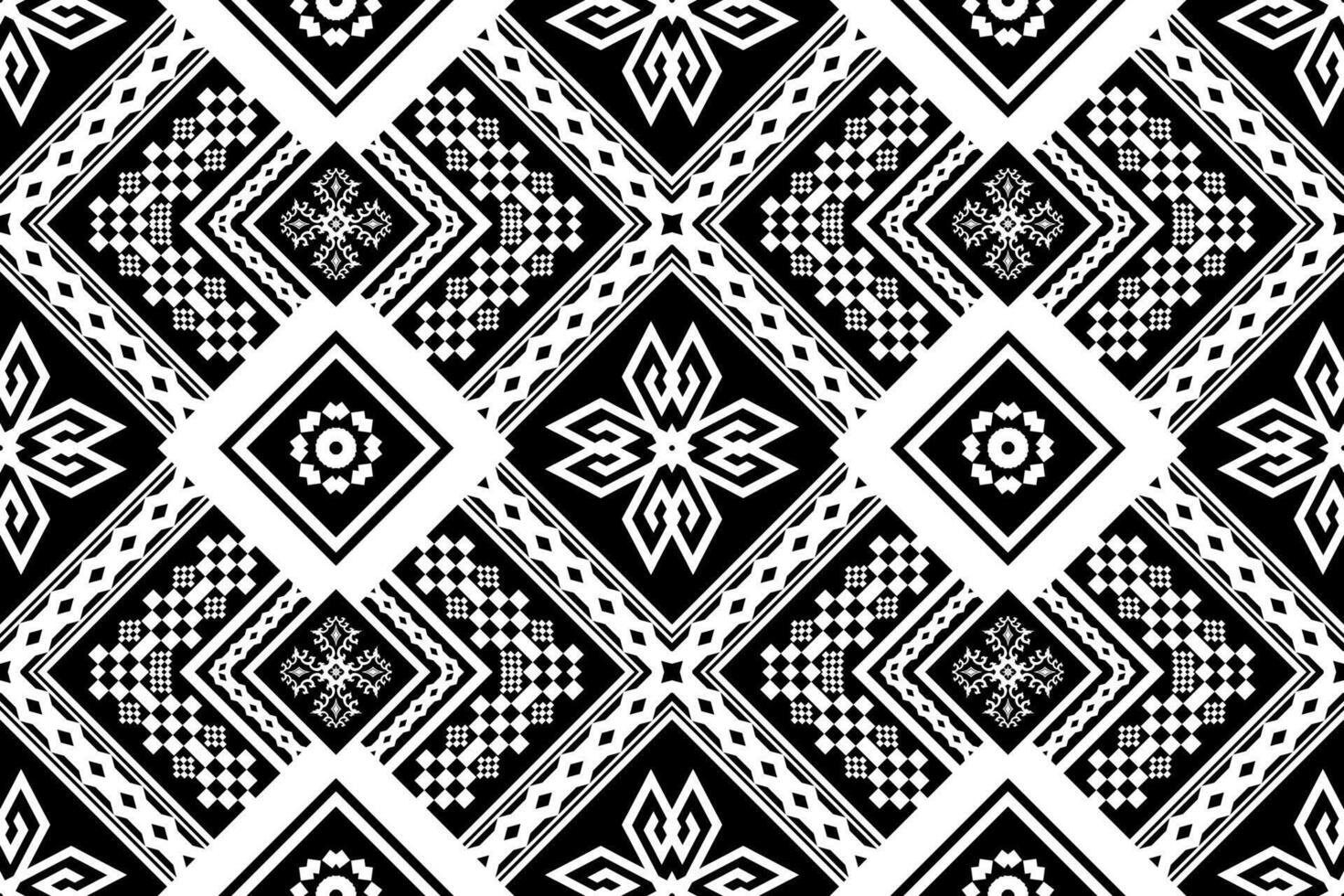 Geometric ethnic oriental traditional art pattern.Figure tribal embroidery style.Design for background,wallpaper,clothing,wrapping,fabric,element,vector illustration. vector