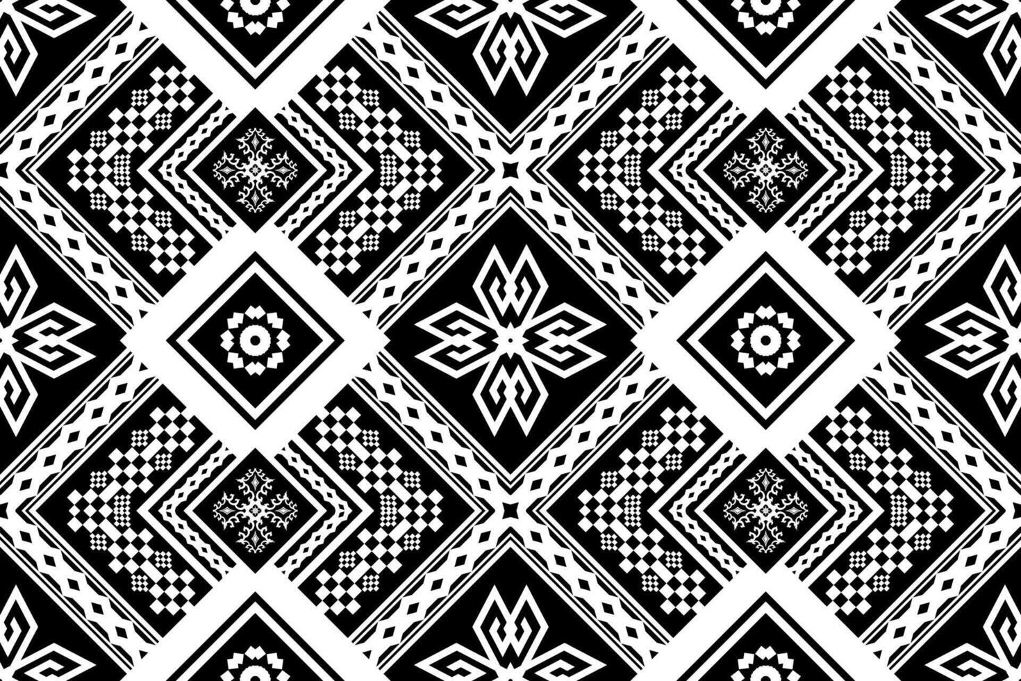 Geometric ethnic oriental traditional art pattern.Figure tribal embroidery style.Design for background,wallpaper,clothing,wrapping,fabric,element,vector illustration. vector