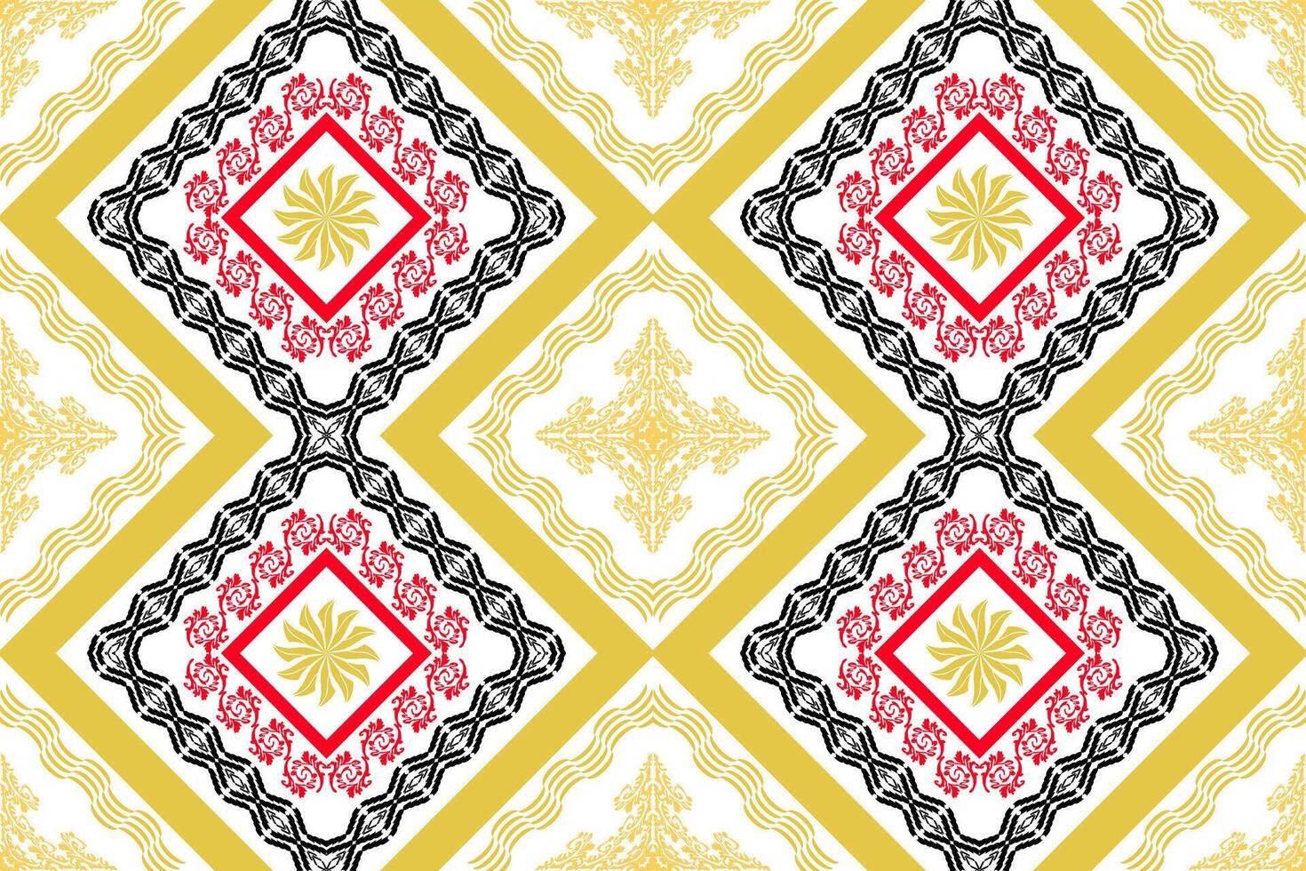 patrón de arte tradicional oriental étnico geométrico.figura estilo de bordado tribal.diseño para fondo, papel tapiz, ropa, envoltura, tela, elemento, ilustración vectorial. vector