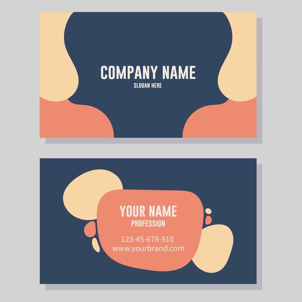 Vector business card template corporate identity design
