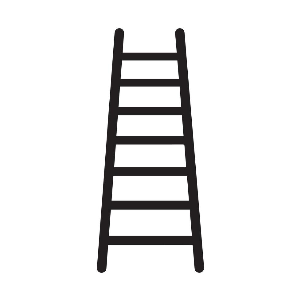 Ladder icon worker black vector background design.