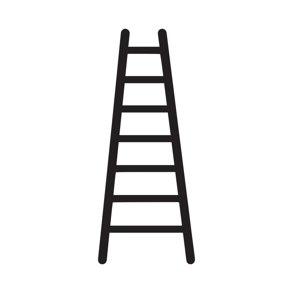 Ladder icon worker black vector background design.
