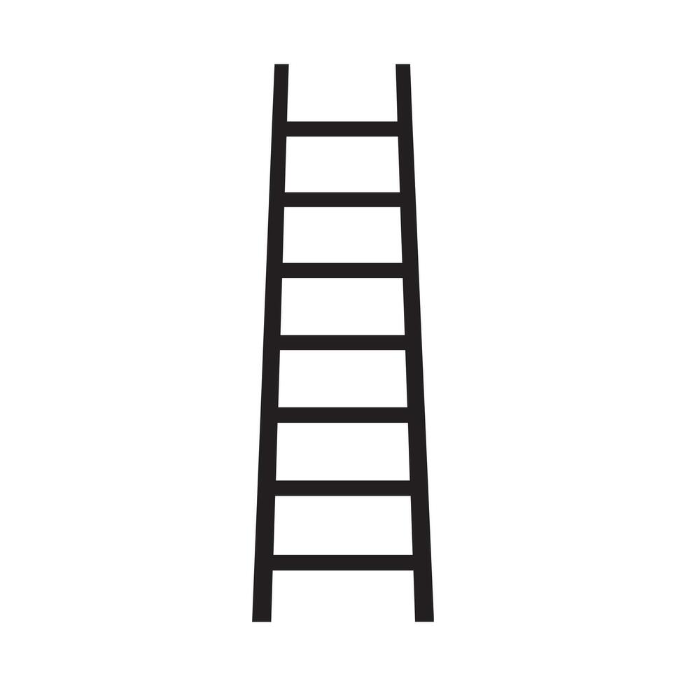 Ladder icon worker black vector background design.