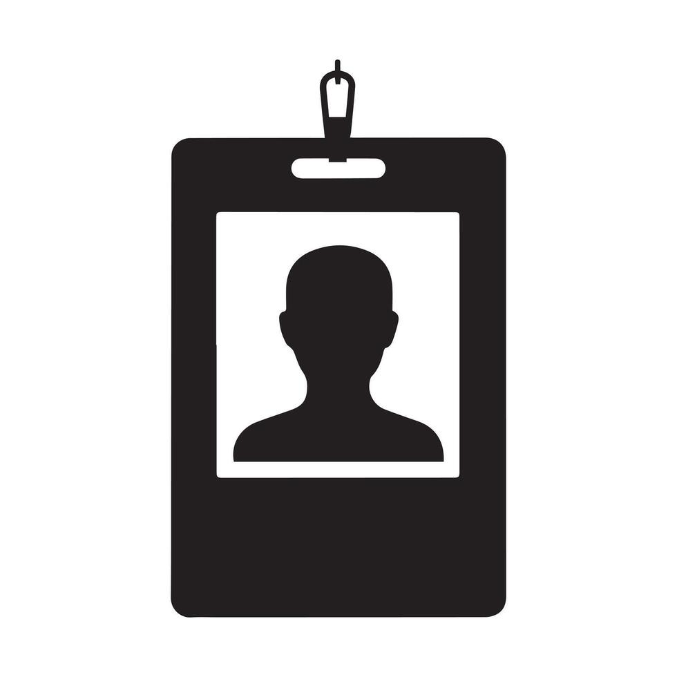 Name id card and photo icon vector design.