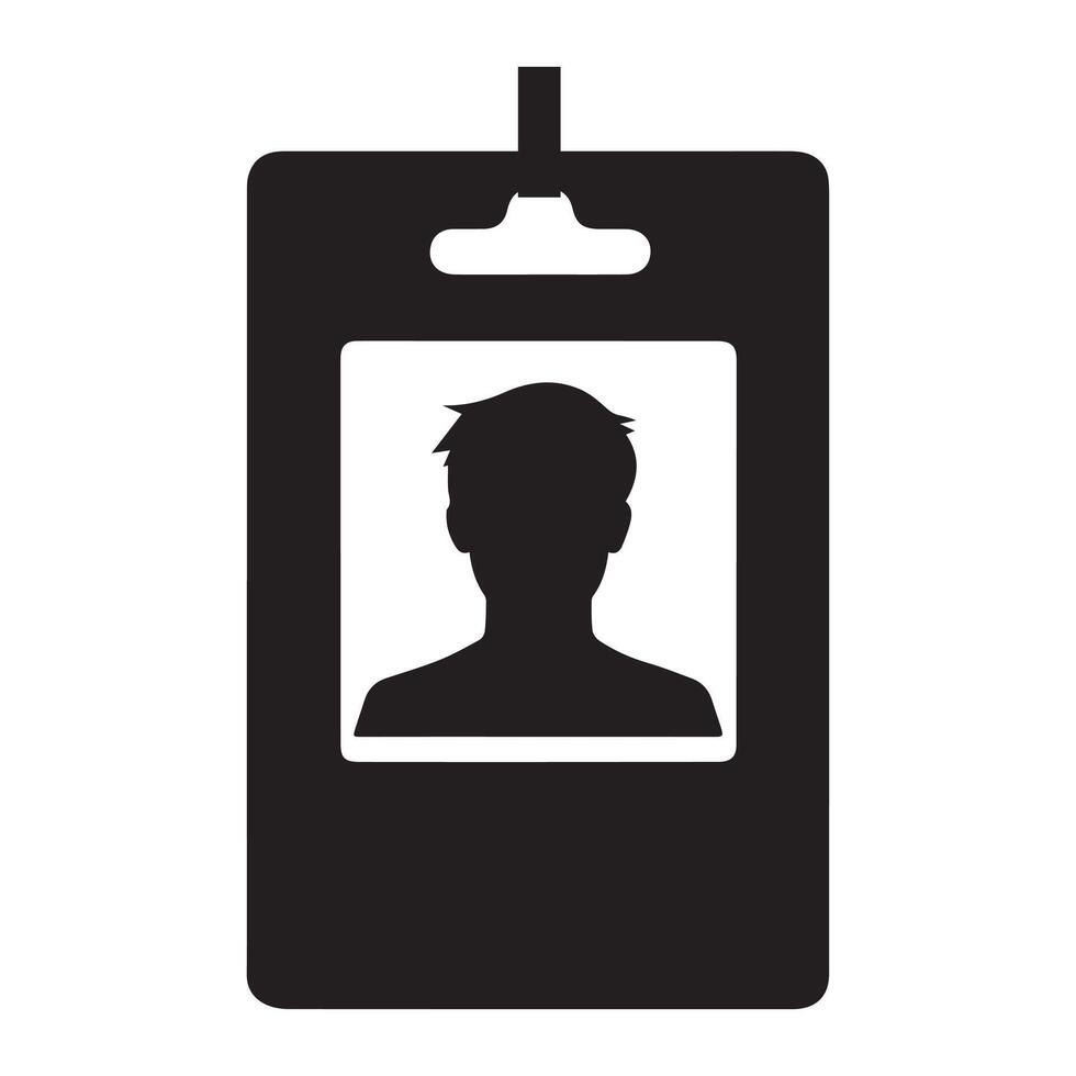 Name id card and photo icon vector design.