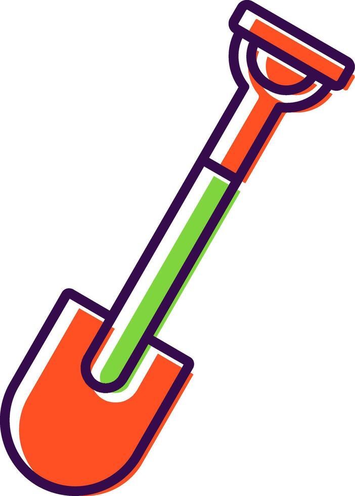 Shovel Filled  Icon vector