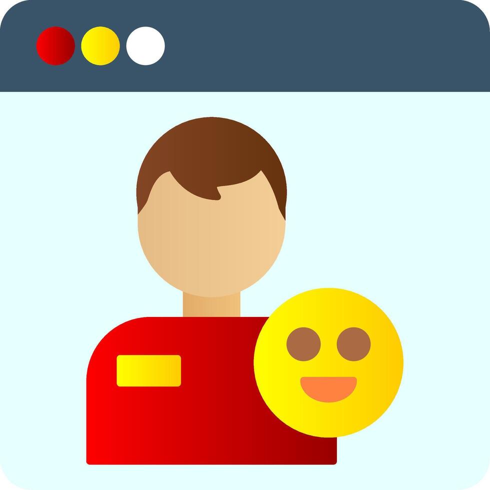 Patient Flat Gradient  Icon vector