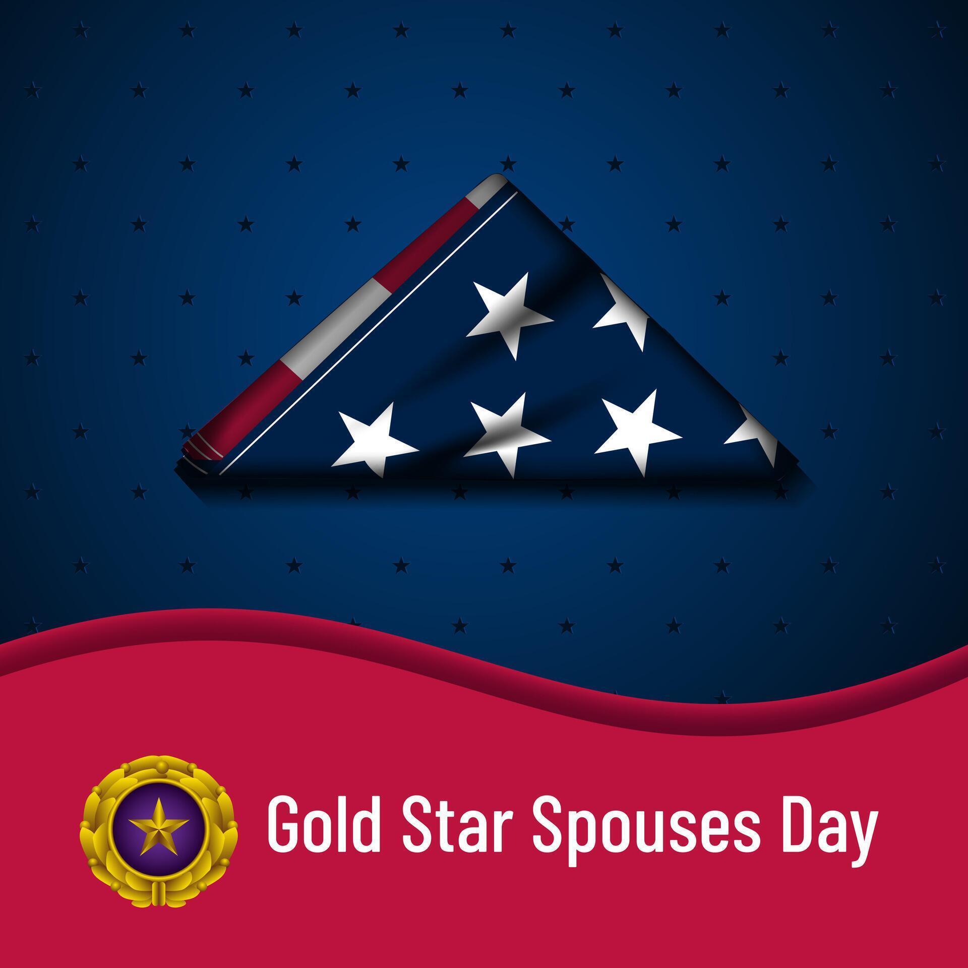Happy Gold Star Spouses Day Background Vector Illustration 42395423 Vector Art at Vecteezy