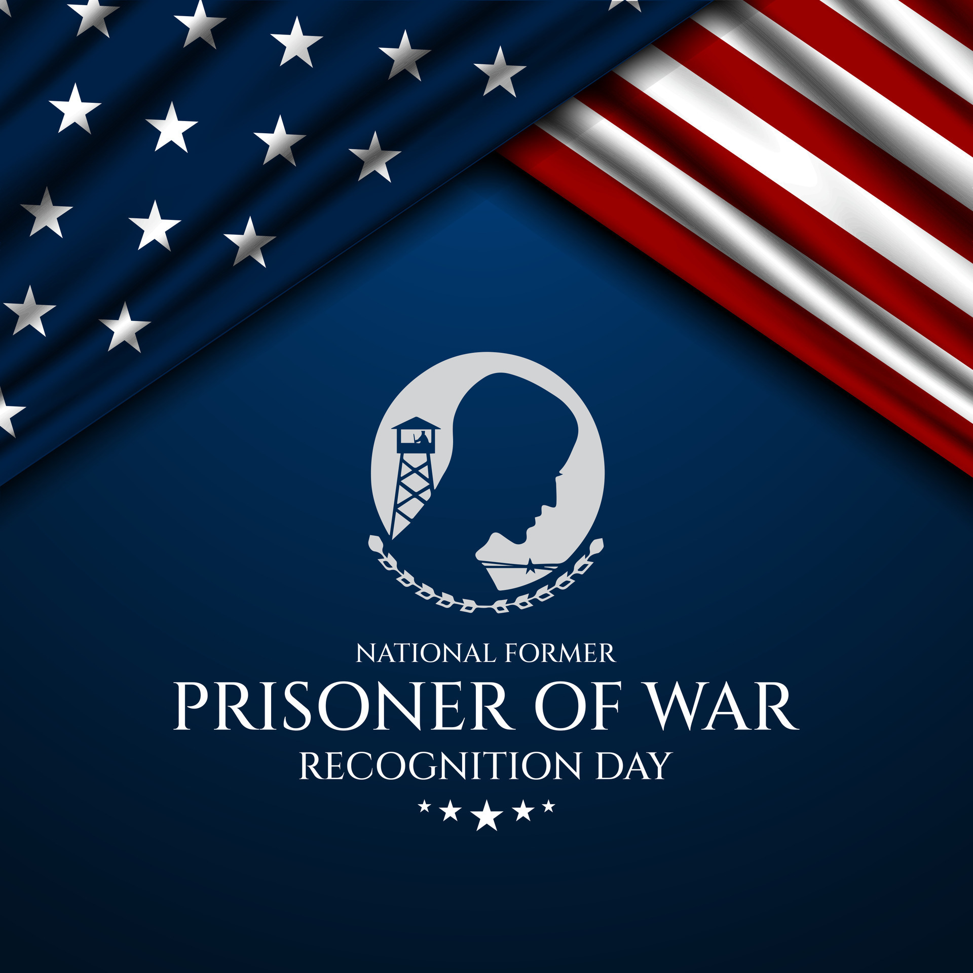 National Former POW Recognition Day Background Vector Illustration