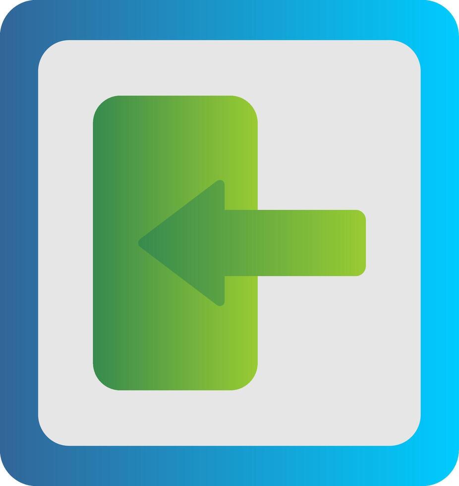 Log In Flat Gradient  Icon vector