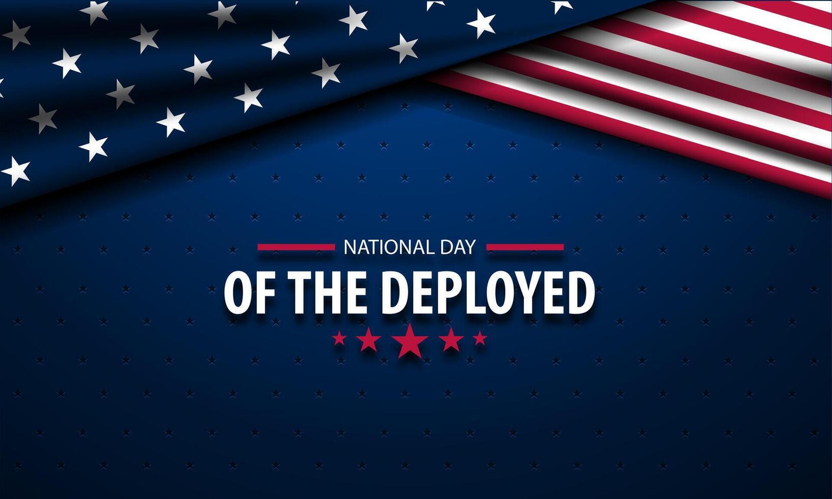 National Day Of The Deployed background vector illustration