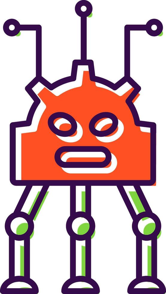 Robotics Filled  Icon vector