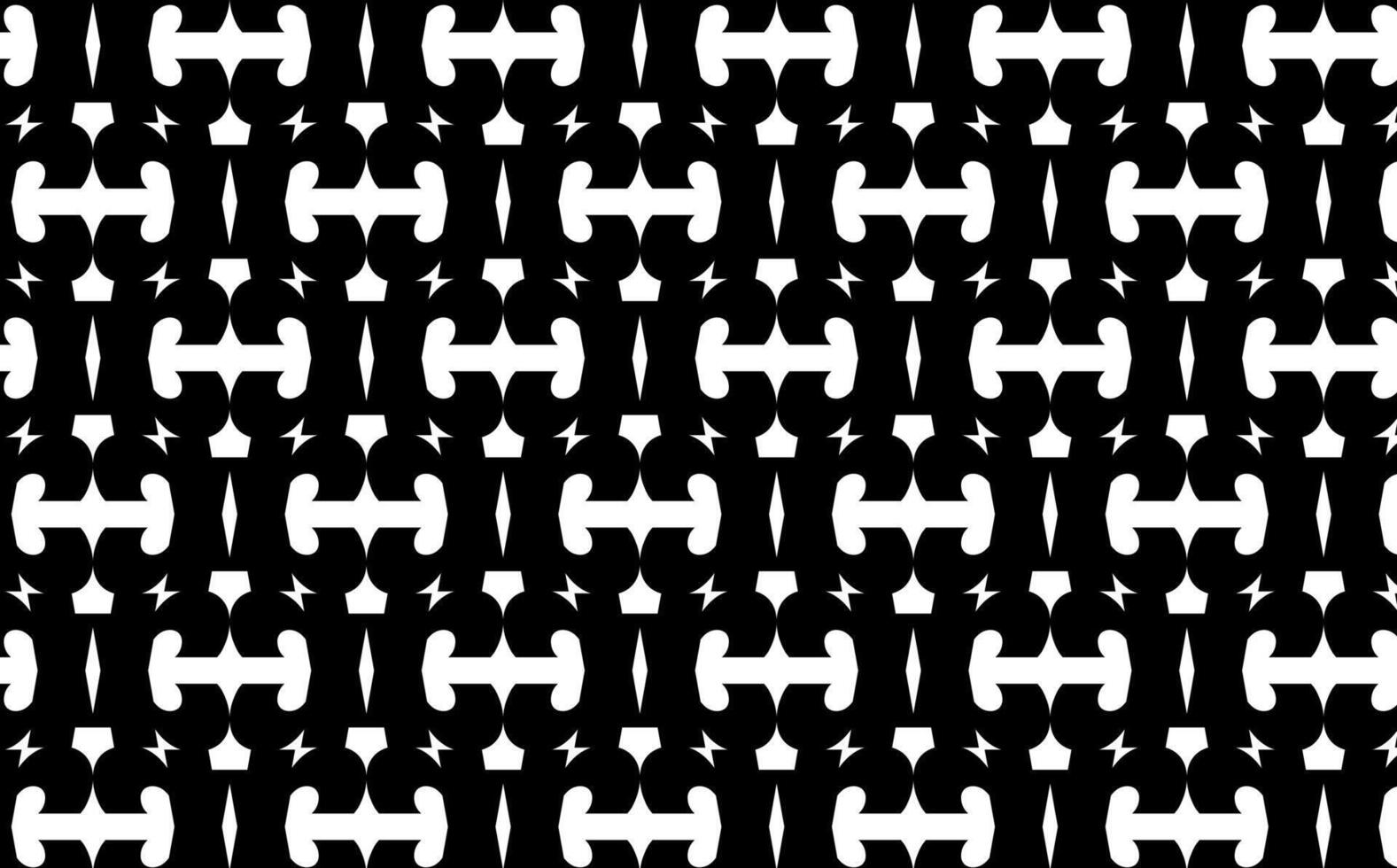 Abstract white black block seamless minimalist batik pattern vector background design