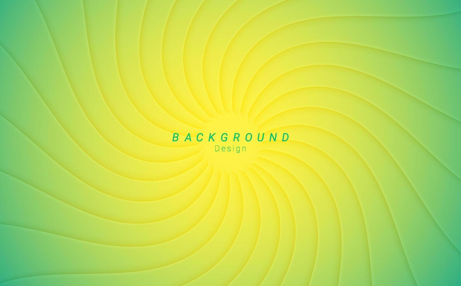 Green shiny gradient wave line abstract vector background design