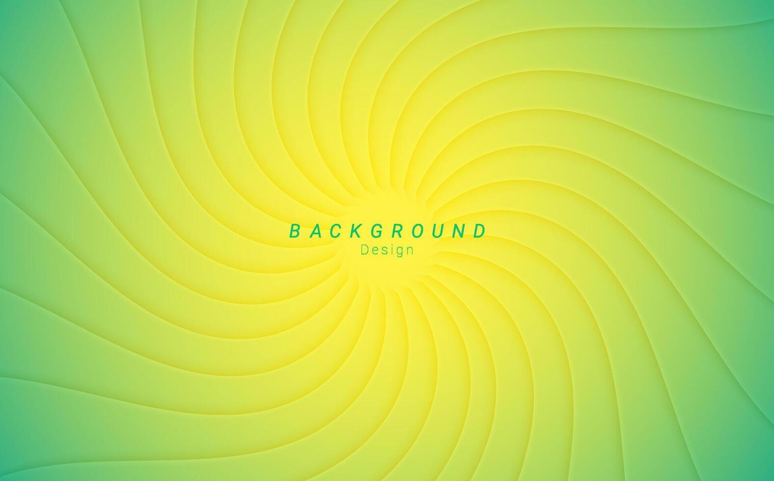 Green shiny gradient wave line abstract vector background design