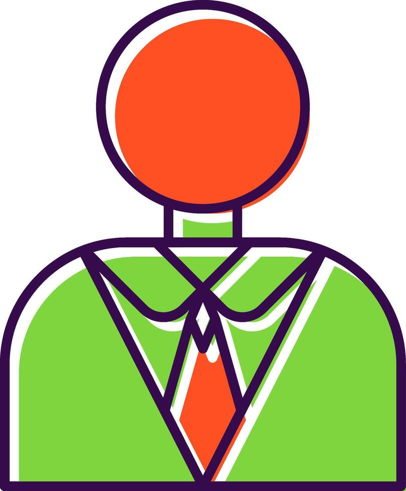 Manager Filled  Icon vector