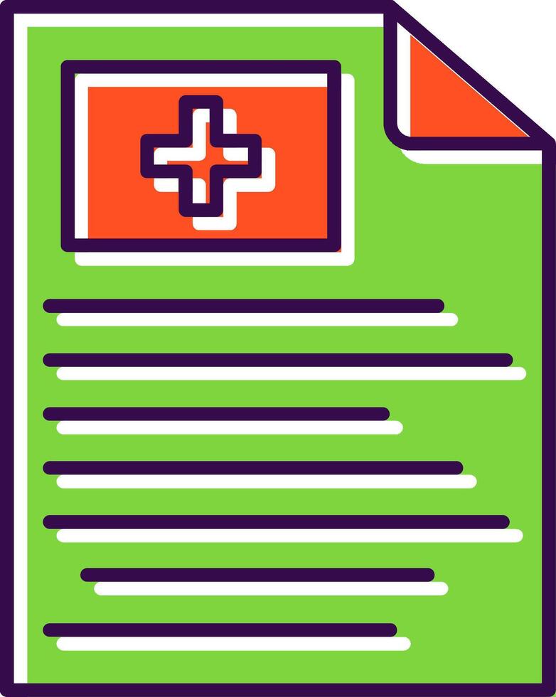 Report Filled  Icon vector