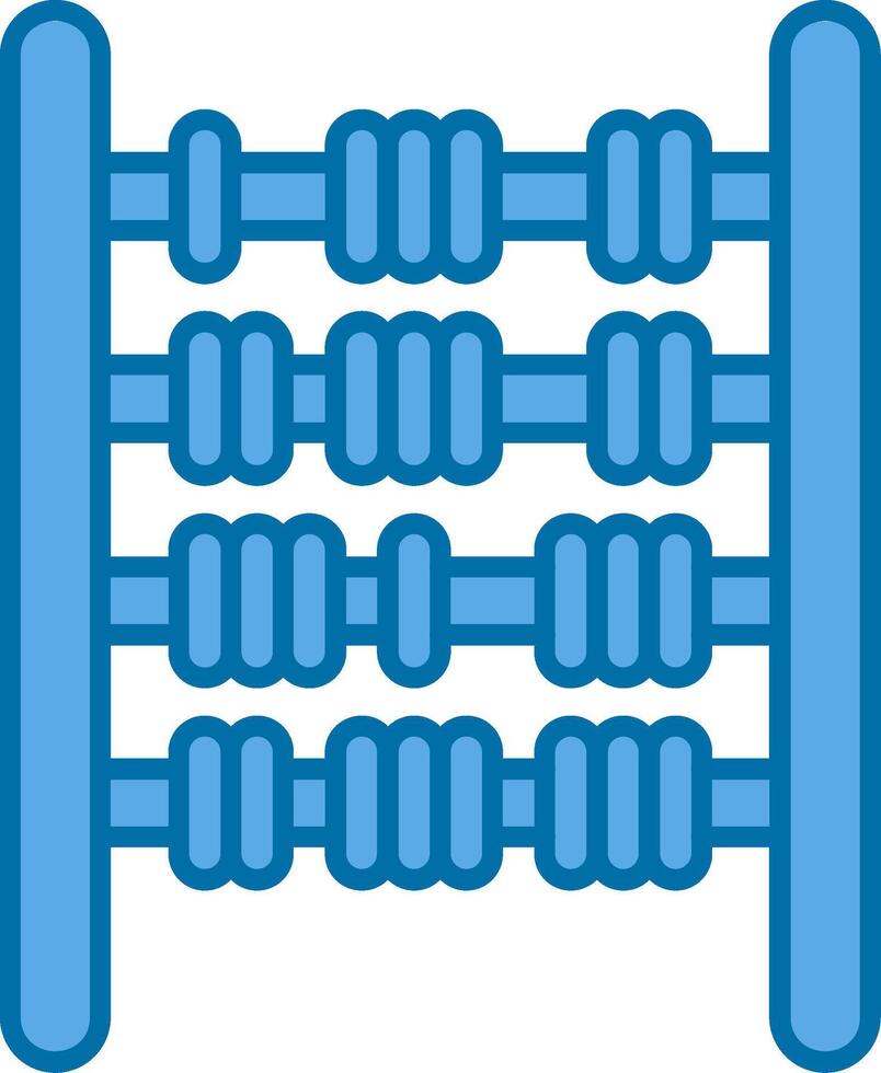 Abacus Filled Blue  Icon vector