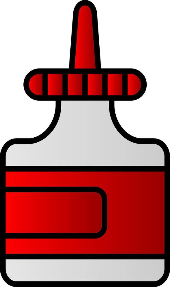 Glue Line Filled Gradient  Icon vector