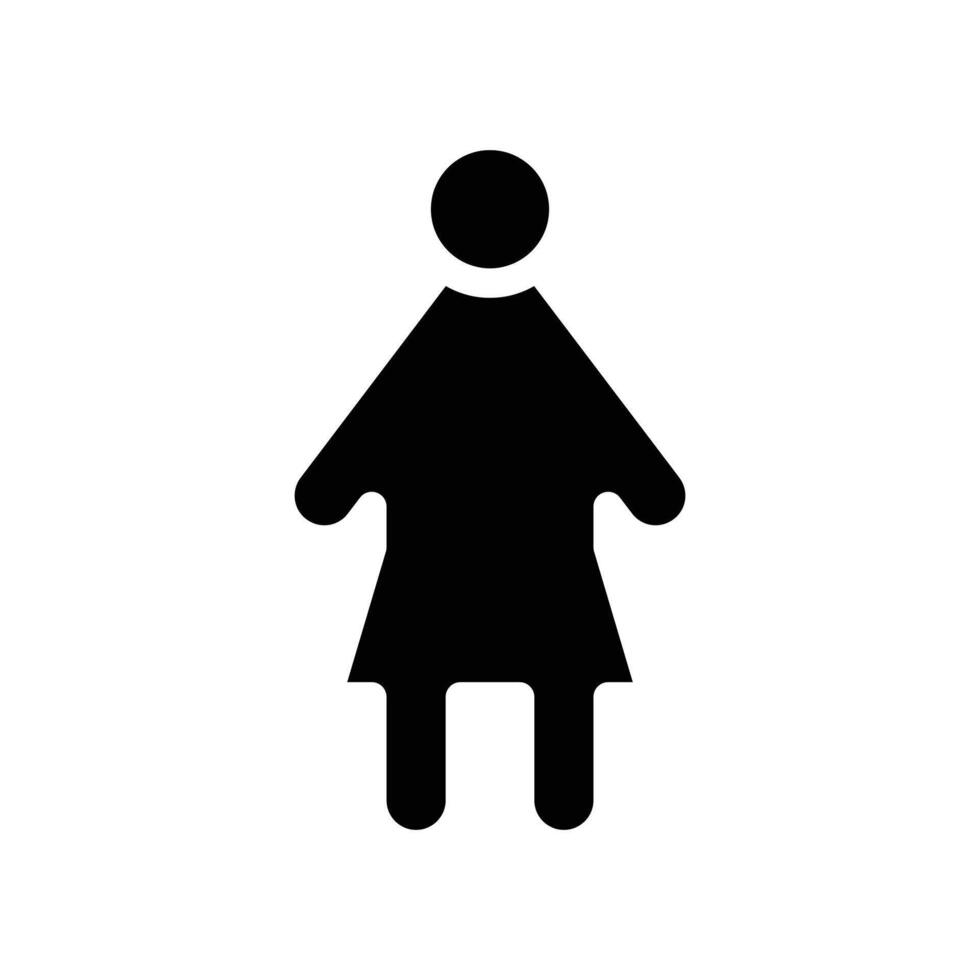 feminine solid icon vector design good for website and mobile app. man gender icon