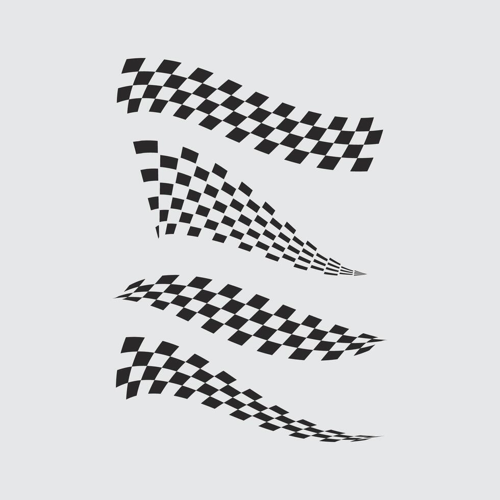 Race and speed logo icon vector  Race flag  racing illustration logo design