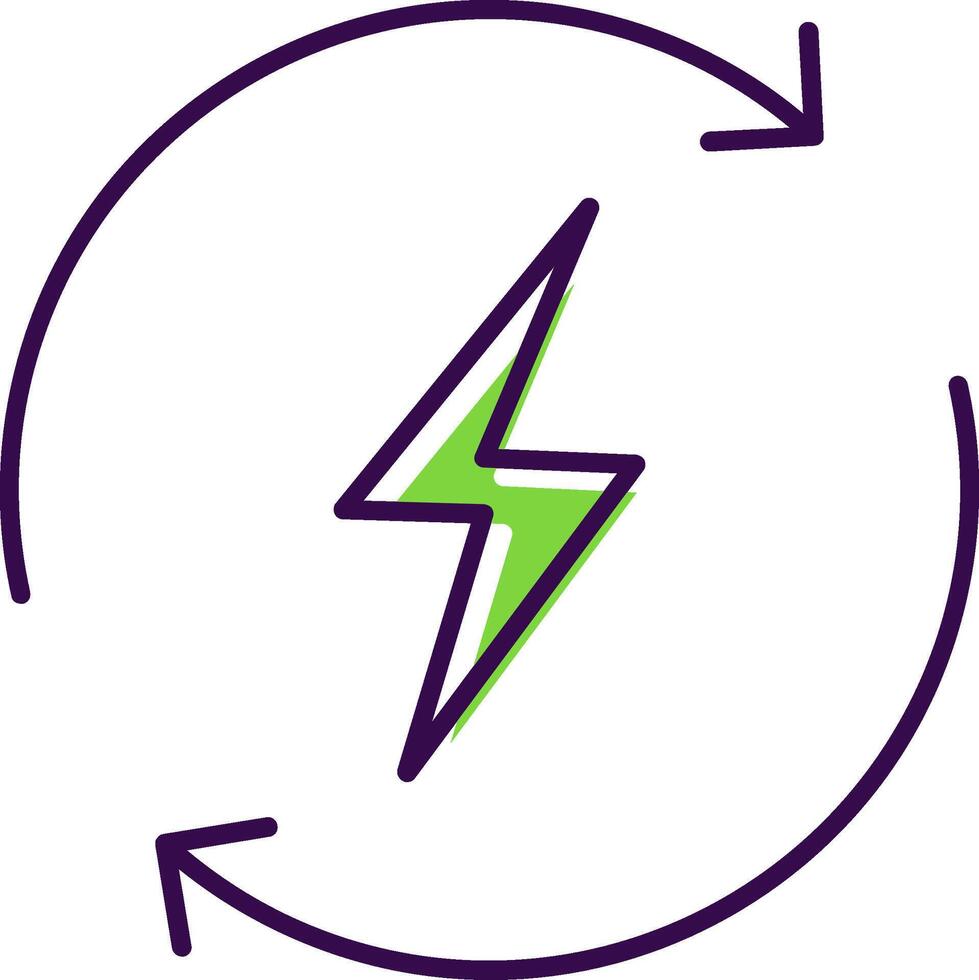 Recycle Filled  Icon vector