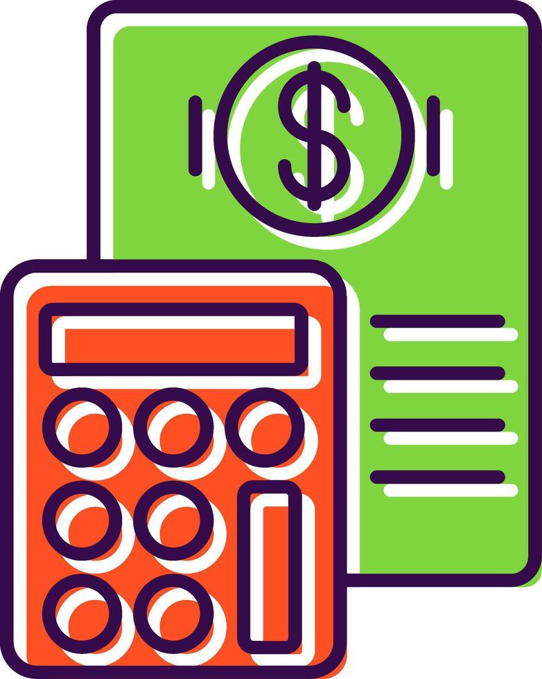 Budget Filled  Icon vector