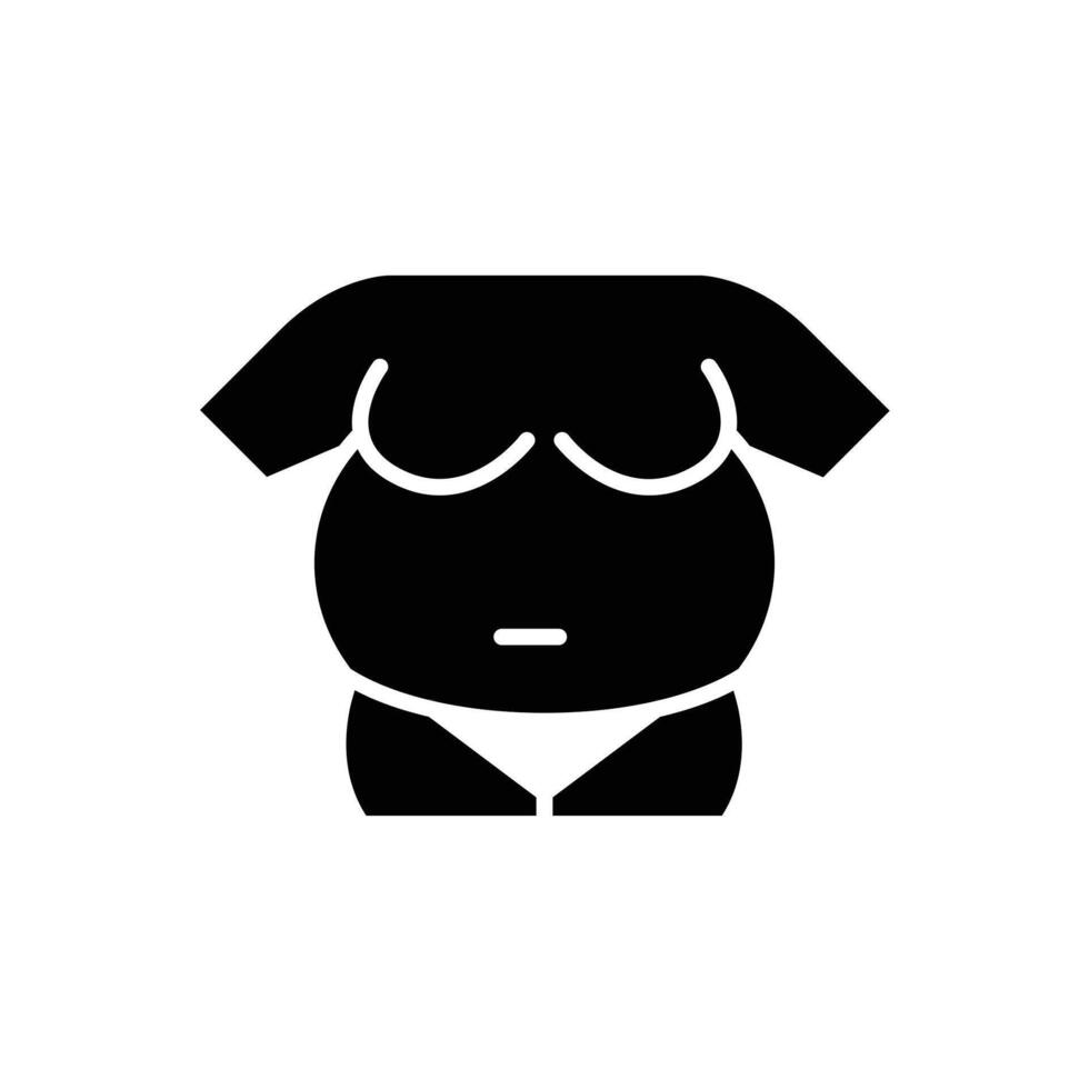 obesity solid icon vector design good for website or mobile app