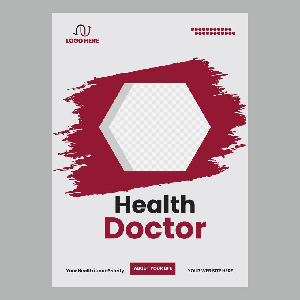 flyer design Corporate for medical vector